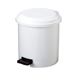 [70999] PATTUMIERA A PEDALE RUF IN PPL BIANCO 3Lt