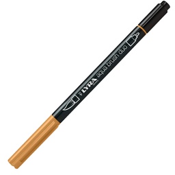 [85744] Pennarello a 2 punte AQUA BRUSH DUO ocra bruna LYRA L6520082