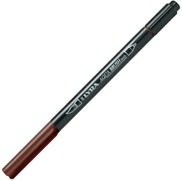 [85050] Pennarello a 2 punte AQUA BRUSH DUO seppia scuro LYRA