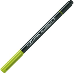 [85049] Pennarello a 2 punte AQUA BRUSH DUO still de grain giallo LYRA