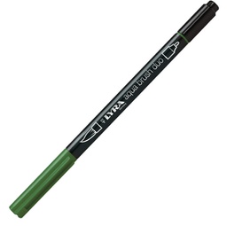 [85743] Pennarello a 2 punte AQUA BRUSH DUO verde oliva LYRA L6520073