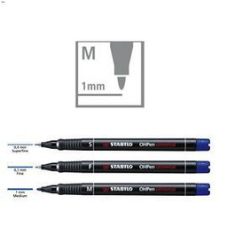 [27722] PENNARELLO STABILO OHPEN 843 PERMANENTE MEDIO BLU