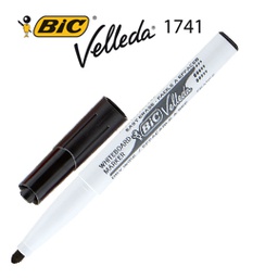 [33059] Pennarello VELLEDA 1741 punta tonda whiteboard nero BICÂ®