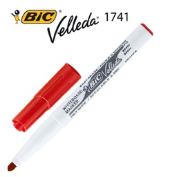 [33061] Pennarello VELLEDA 1741 punta tonda whiteboard rosso BICÂ®