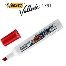 [47362] Pennarello VELLEDA 1791 punta scalpello whiteboard rosso BIC®