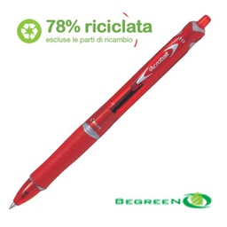 [64350] PENNA SFERA SCATTO ACROBALL PLASTIC 1.0MM ROSSO BEGREEN PILOT