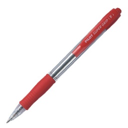 [29348] PENNA SFERA SCATTO SUPER GRIP ROSSO FINE 0.7MM PILOT