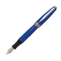 [94811] Penna stilografica Aldo Domani punta M fusto azzurro Italia Monteverde