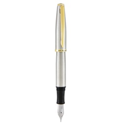 [91491] Penna stilografica Aldo Domani punta M fusto silver Monteverde
