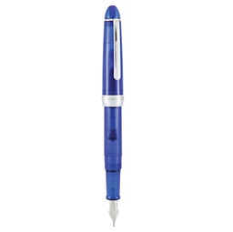 [91489] Penna stilografica Monza tratto medio fusto in resina blu Monteverde