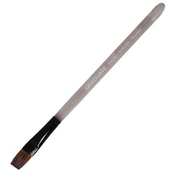 [85429] Pennello pelo pony piatto quadrato Graduate n.3/4 manico corto Daler Rowney