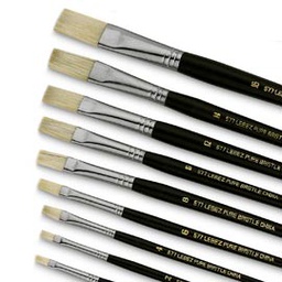 [40484] PENNELLO PUNTA PIATTA pura setola N 4 SERIE 577 LEBEZ