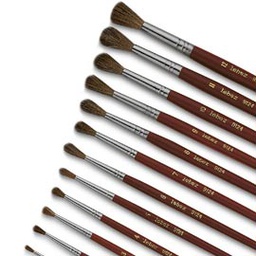 [40490] PENNELLO PUNTA TONDA pelo di pony N 4 SERIE 9124 LEBEZ