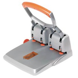 [53165] PERFORATORE 4 FORI PASSO 80 MAX 150fg RAPID HDC150/4 GRIGIO/ARANCIO