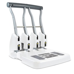 [83165] Perforatore alta capacitA' ECO P4400 4 fori bianco max 150 fg Rapesco