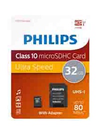 [PHILSDMA32GBHC] PHILIPS MICRO SDHC CARD 32GB CLASS 10 INCL. ADAPTER