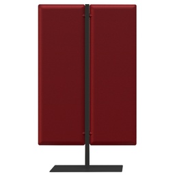 [89670] Piantana a 2 pannelli Moody Rosso H160
