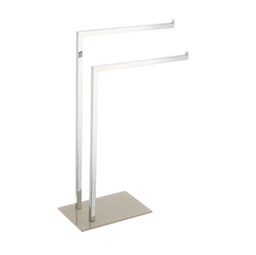 [91554] Piantana porta asciugamani grigio tortora