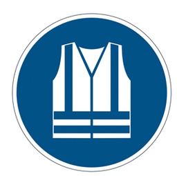 [87169] Pittogramma adesivo da terra ''DPI Gilet'' D 43cm 1735 Durable