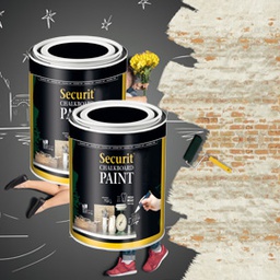 [77382] PITTURA LAVAGNA NERO 250ml (5mq Securit