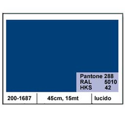 [51732] PLASTICA ADESIVA DC-FIX 45CM X 15MT BLU 116 LUCIDO