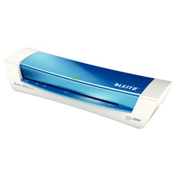 [80480] PLASTIFICATRICE iLAM HomeOffice A4 BLU METAL LEITZ