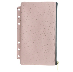 [94941] Pochette c/zip per organiser A5 e Personal Confetti rosa Filofax