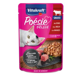 [92041] PoE'sie DE'liSauce per gatti gusto manzo 85 gr