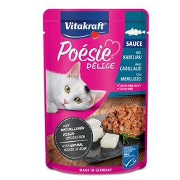 [92042] PoE'sie DE'liSauce per gatti gusto merluzzo 85 gr