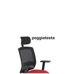 [82960] Poggiatesta Nero per seduta Molly A