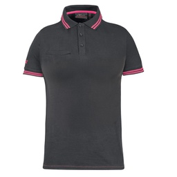 [97970] Polo donna WayLady grigio-fucsia Taglia M U-power
