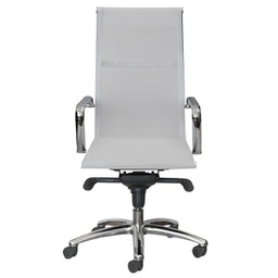 [93033] POLTRONA DIREZIONALE Pollux Space PXP bianco in rete c/braccioli inclusi