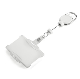 [91548] PORTA BADGE C/ CHIOCCIOLA YO-YO EXTRA-STRONG BIANCO DURABLE