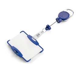 [91549] PORTA BADGE C/CHIOCCIOLA YO-YO EXTRA-STRONG BLU DURABLE