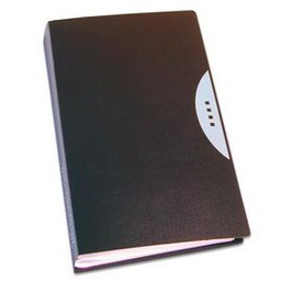 [49554] PORTABIGLIETTI VISITA 120 TASCHE SILVER C/CUSTODIA