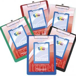 [74059] Portablocco A4 in PPL trasparente opaco con molla in metallo