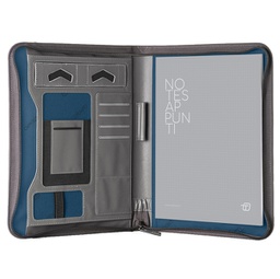 [94559] PORTABLOCCO CON ZIP BLUEGATE DIM. 29X36X4CM GRIGIO INTEMPO