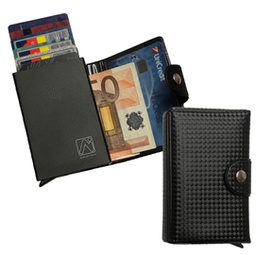[86264] Portacard Wally Carbon 6x9,5cm Nero Alplast