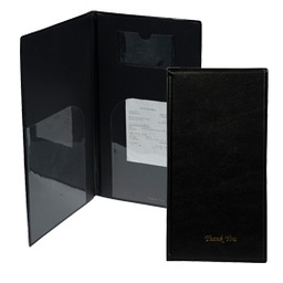 [71622] PORTACONTO 23,7x12,5cm NERO in PVC BASIC con 4+2 BUSTE FISSE