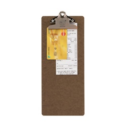 [86929] Porta Conto Clip in legno 27,7x11,4cm Securit