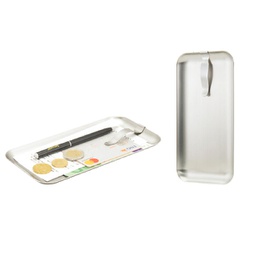 [90155] Porta Conto in metallo 28,5x9cm con fermaglio