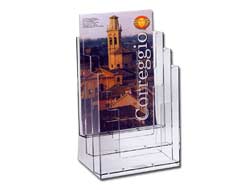 [37869] PORTADEPLIANT IN PLASTICA TRASPARENTE 23X33X14cm ART.5024