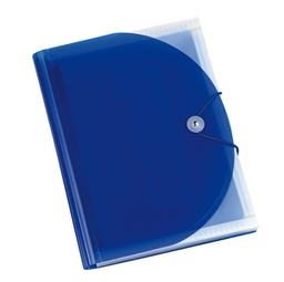 [94509] Portadocumenti a soffietto in PP blu A4 13 tasche Plastidea