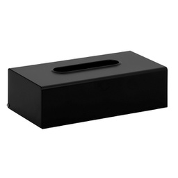 [98378] Porta kleenex in acciaio inox verniciato nero Laminart