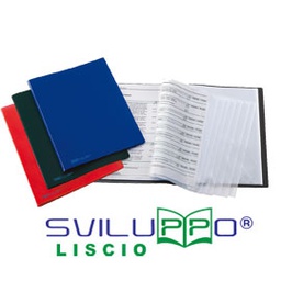 [71914] Portalistini SVILUPPO liscio 22x30cm in naturene 20 buste rosso FAVORIT