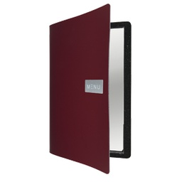 [80315] PORTA MENU' A4-24x33cm BORDEAUX Royal con 1 INSERTO DOPPIO