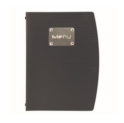 [90145] PortamenU' A5-18x23,5cm Nero RIO con 1 INSERTO DOPPIO