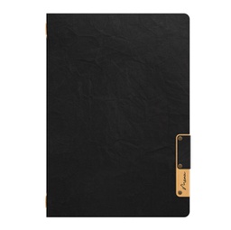 [90151] Porta MenU' A5-24,9x17,5cm Nero Nature con 1 INSERTO DOPPIO