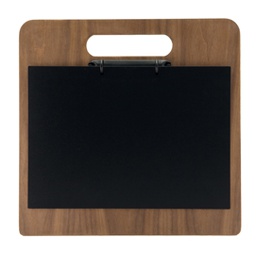 [83379] Porta menU' Chopping Board in legno con anelli 32,7x30cm Securit