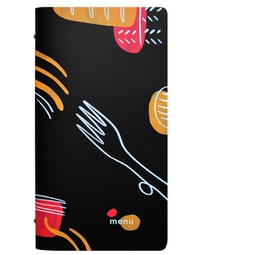 [91137] ***PortamenU' F.to 18x31,6cm Linea Spaghetti - nero